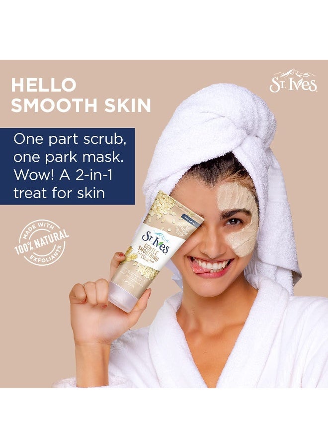 ST. Ives St. Ives Nourishing and Smoothing Face Scrub and Mask with Oats, 6 ounces  - Image 3