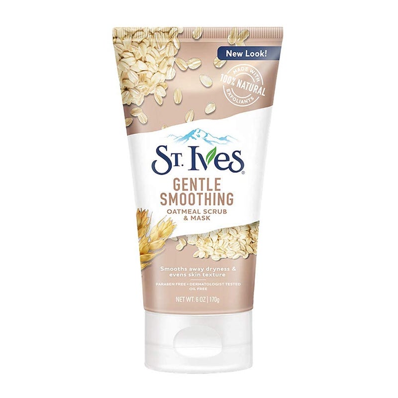 St. Ives Nourishing and Smoothing Face Scrub and Mask with Oats, 6 ounces - Image 1
