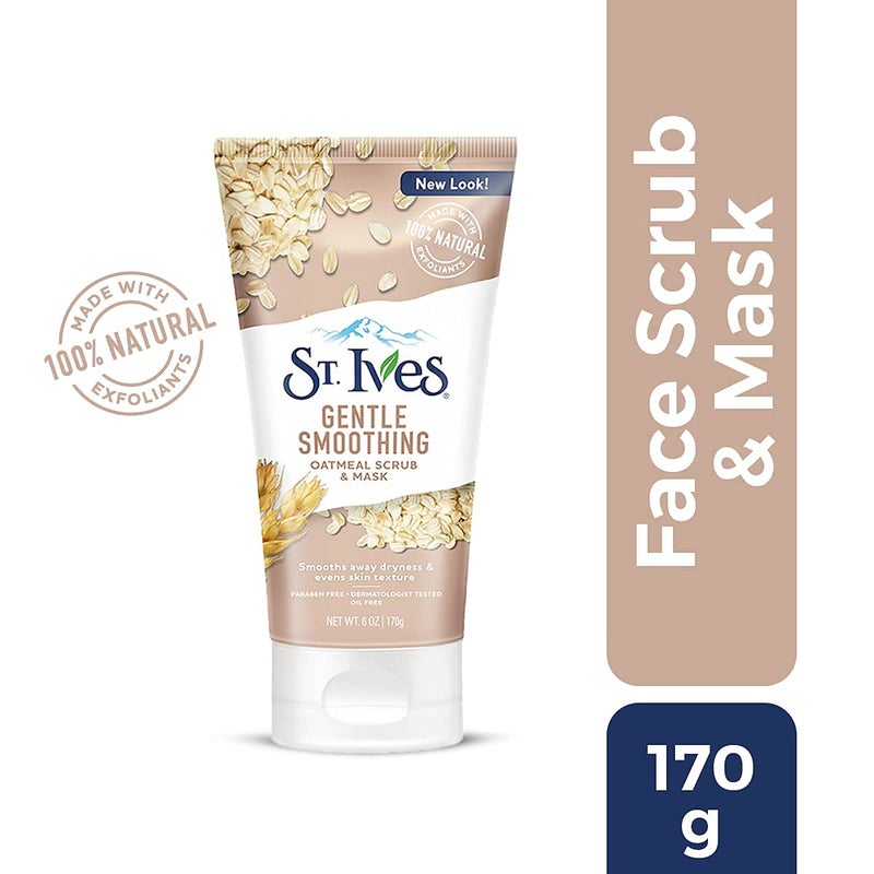 St. Ives Nourishing and Smoothing Face Scrub and Mask with Oats, 6 ounces - Image 2