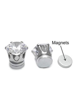 EFUMKE Stainless Steel Magnetic Earrings Unisex Non-piercing Hypoallergenic 6mm 1 Pair (Gold)  - Image 3