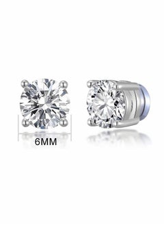 EFUMKE Stainless Steel Magnetic Earrings Unisex Non-piercing Hypoallergenic 6mm 1 Pair (Gold)  - Image 5