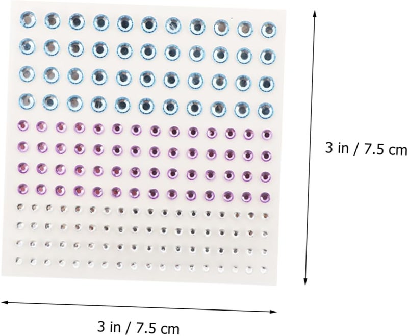 12Sheets DIY Rhinestone Stickers for Nail Art Body Decoration Acrylic Crystal Gems for Makeup Crafts Skin Friendly High Gloss for Creative DIY Projects - Image 4