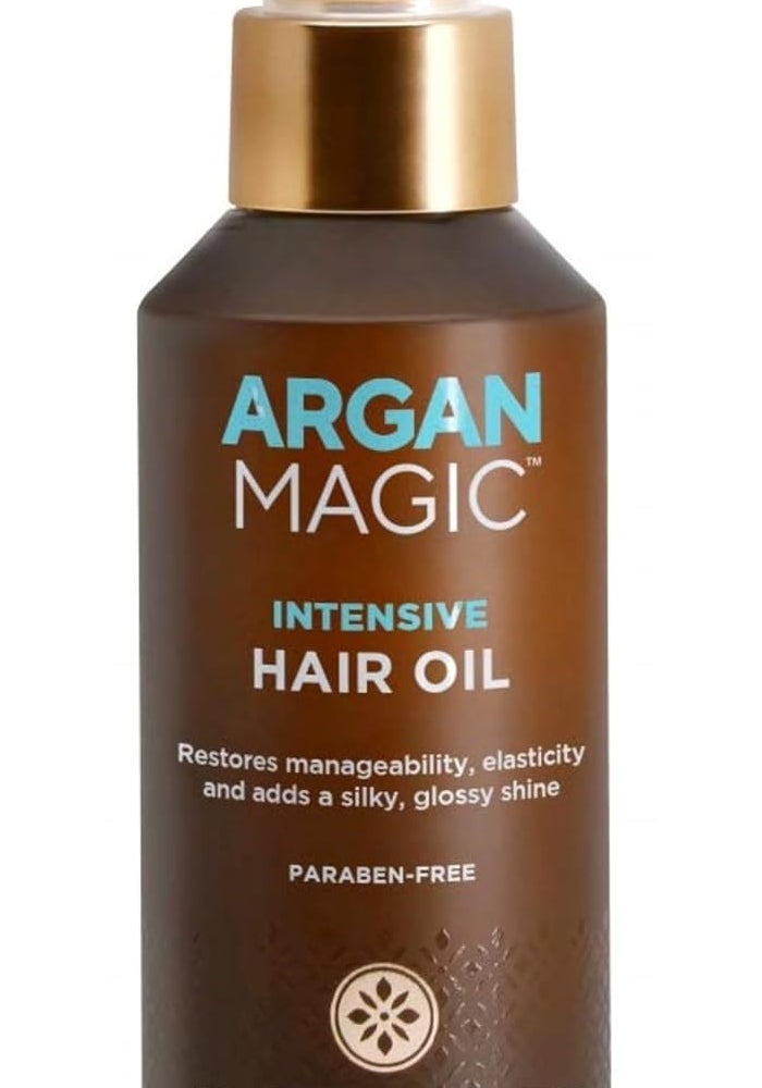 Argan Magic Intensive Hair Oil - Restores Manageability, Elasticity, and Adds Glossy Shine - Paraben Free, Cruelty Free (4 oz) - Image 1