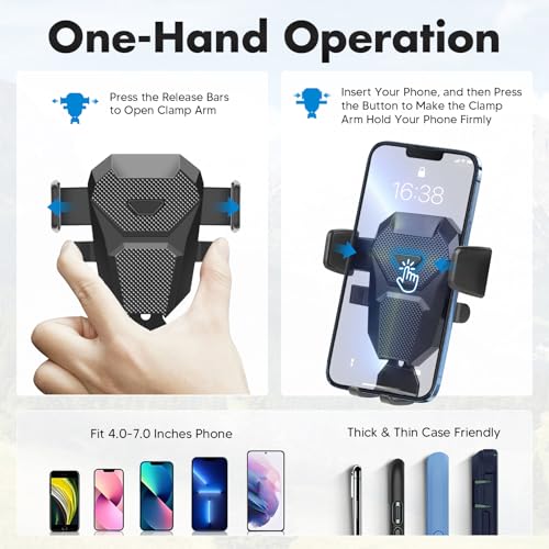 FIILINES Phone Holder for Mazda CX-5 2022-2025 (Fit 10.25" Touch Screen), Phone Mount with Dash Organizer for CX-5 Accessories, 360 Degree Rotation Dash Mount Cell-Phone Holder - Image 5