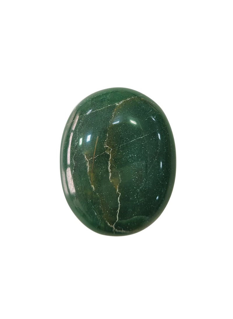 Shubhanjali Shubhanjali Natural Green Jade Crystal Palm Stones for Anxiety Stress Relief AA Origianl Healing Gemstone Pebble Crystal Green Jade Palm Stone for Yoga Meditation Reiki  - Image 5