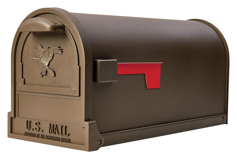 Gibraltar Arlington Large Capacity Galvanized Steel Bronze PostMount Mailbox AR15T000