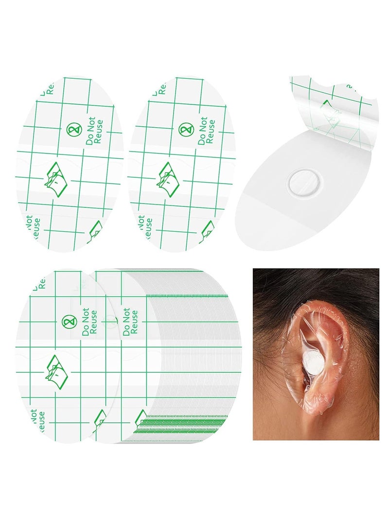 Zaboon 60 Pcs Disposable Waterproof Ear Protectors For Bath Disposable Ear Protection Covers For Swimming Showering Surfing And Other Water Sports - Image 1