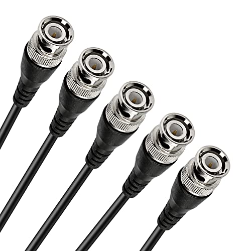 MEIRIYFA BNC Pigtail Cable Bare Wire, BNC Male Coaxial Connector Extension Plug with Open End Wire for CCTV Camera Terminal Adpater (5pcs BNC Male) - Image 4