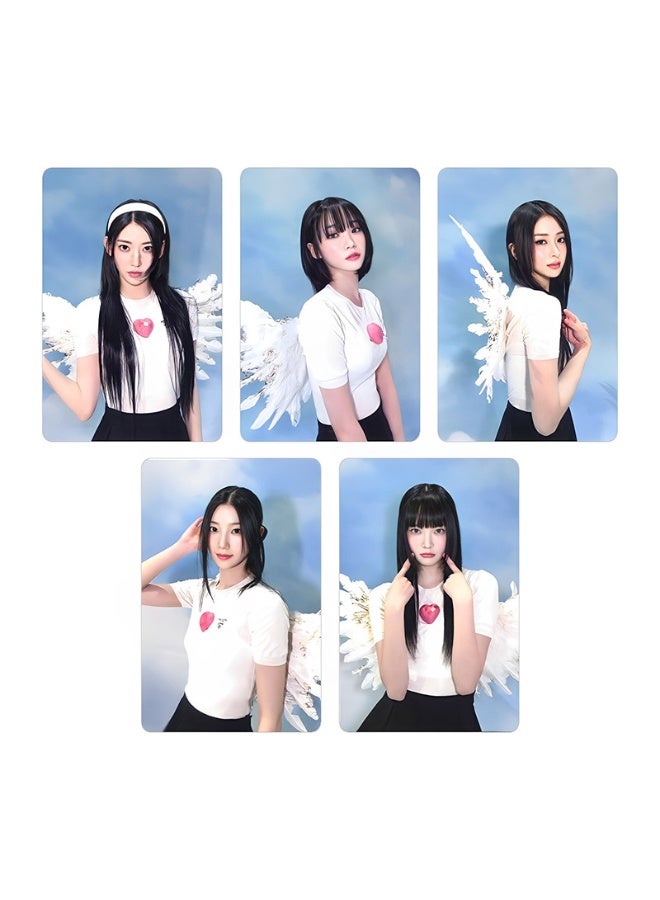 NIBEMINENT 5 Pcs Kpop LE SSERAFIM Unforgiven Lomo Cards Card For Fans Collection Gifts - Image 1