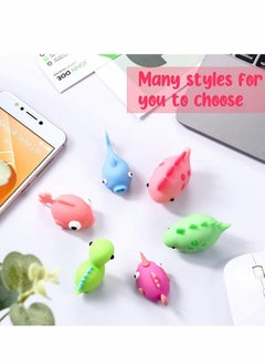 Excefore Charger Cable Protector USB Charger Cable Cute Animal Type Protector Charger Cable Fits Most Phones and Tablet Cables 6pcs  - Image 4