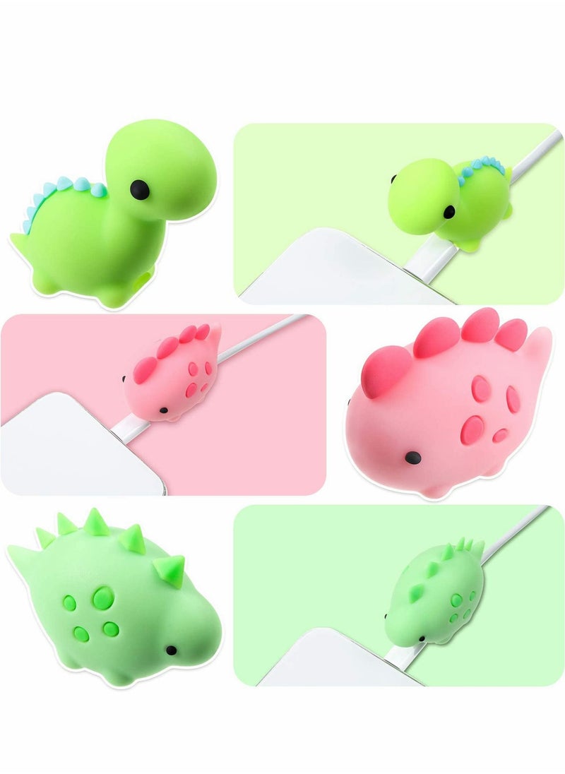 Excefore - Charger Cable Protector USB Charger Cable Cute Animal Type Protector Charger Cable Fits Most Phones and Tablet Cables 6pcs - Image 1