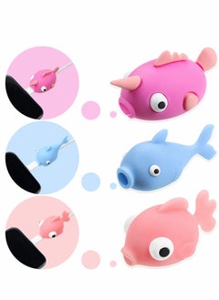 Excefore Charger Cable Protector USB Charger Cable Cute Animal Type Protector Charger Cable Fits Most Phones and Tablet Cables 6pcs  - Image 2