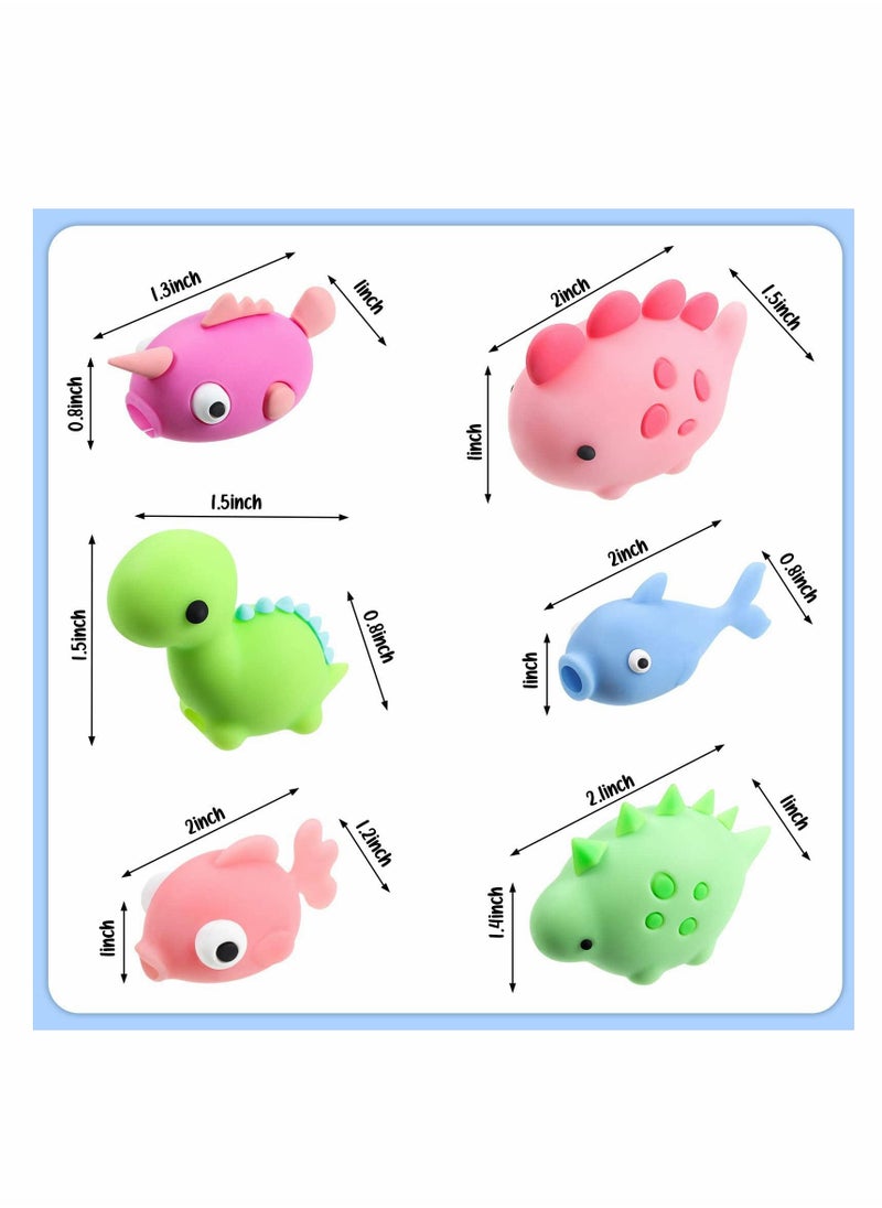 Excefore - Charger Cable Protector USB Charger Cable Cute Animal Type Protector Charger Cable Fits Most Phones and Tablet Cables 6pcs - Image 1