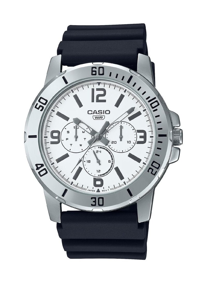 CASIO حزام راتنج أسود عام للرجال MTP-VD300-7B - Image 1