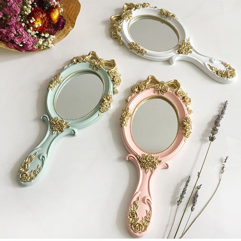 Handle Mirror Resin Handle Mirror Handheld Mirror - Image 2