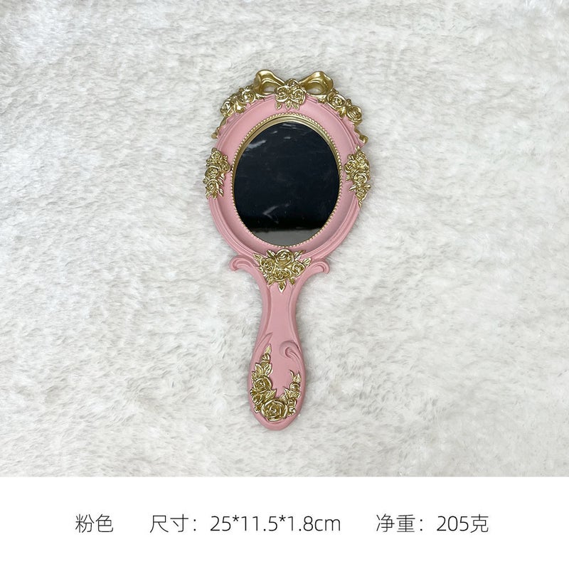 Handle Mirror Resin Handle Mirror Handheld Mirror - Image 1