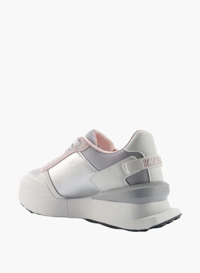 U.S. Polo Assn. Women's Panelled Lace-Up Sneakers