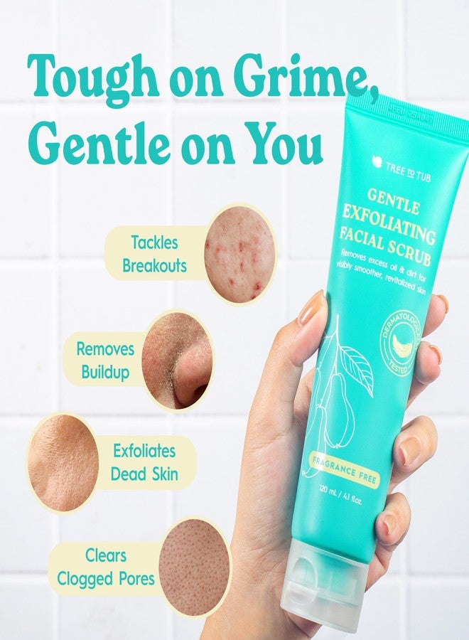 Tree To Tub Exfoliating Face Wash - Gentle Facial Exfoliator & Face Scrub w/Salicylic Acid for Glowing Skin - Non-Irritating Exfoliant to Remove Buildup & Refine Texture - For All Skin Types - Image 5