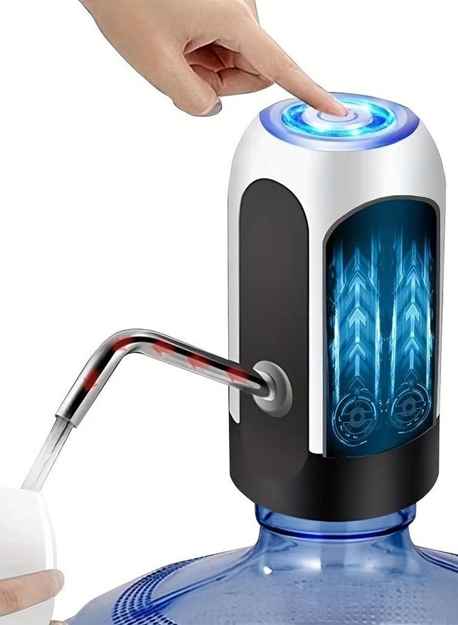 CATANES موزع مياه منزلي مضخة مياه زجاجات شحن USB DC5V ذكي لمجموعة غلايات المياه الكهربائية الدافئة 13x7x13 سم متعدد الألوان - Image 4