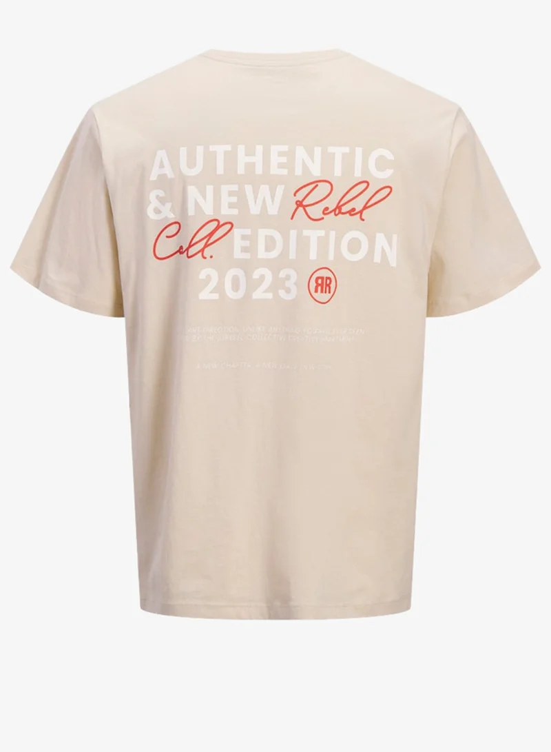 JJ Rebel  Casual Crew Neck T-Shirt for Men | Best Price UAE