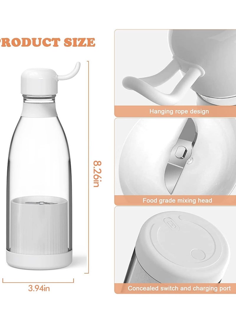 Generic - Portable Blender Portable Blender Mini Jug Blenders Multifunctional Fruit Mixer Mini Blender For Smoothie Fresh Juice Blender Milk Shakes 350ml Home Gym Travel White - Image 1