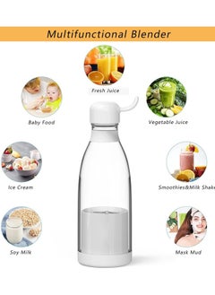 Portable Blender Portable Blender Mini Jug Blenders Multifunctional Fruit Mixer Mini Blender For Smoothie Fresh Juice Blender Milk Shakes 350ml Home Gym Travel White - pzsku/Z0B852ED6444523FE5ED3Z/45/_/1699776109/47fde194-dbcb-46c0-8ea1-c63cb23a4fe6