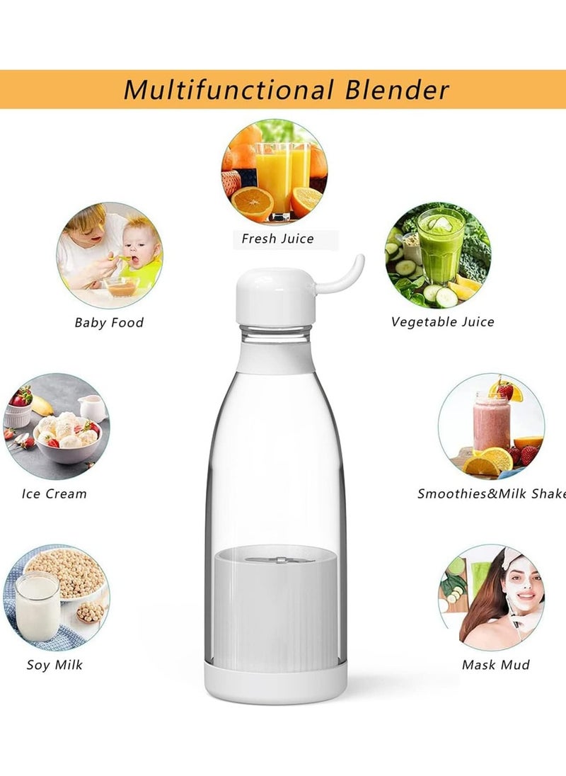 Generic - Portable Blender Portable Blender Mini Jug Blenders Multifunctional Fruit Mixer Mini Blender For Smoothie Fresh Juice Blender Milk Shakes 350ml Home Gym Travel White - Image 1