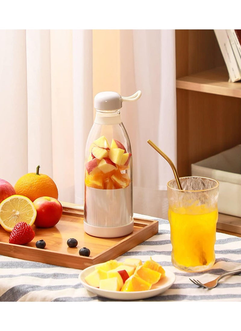 Generic - Portable Blender Portable Blender Mini Jug Blenders Multifunctional Fruit Mixer Mini Blender For Smoothie Fresh Juice Blender Milk Shakes 350ml Home Gym Travel White - Image 1