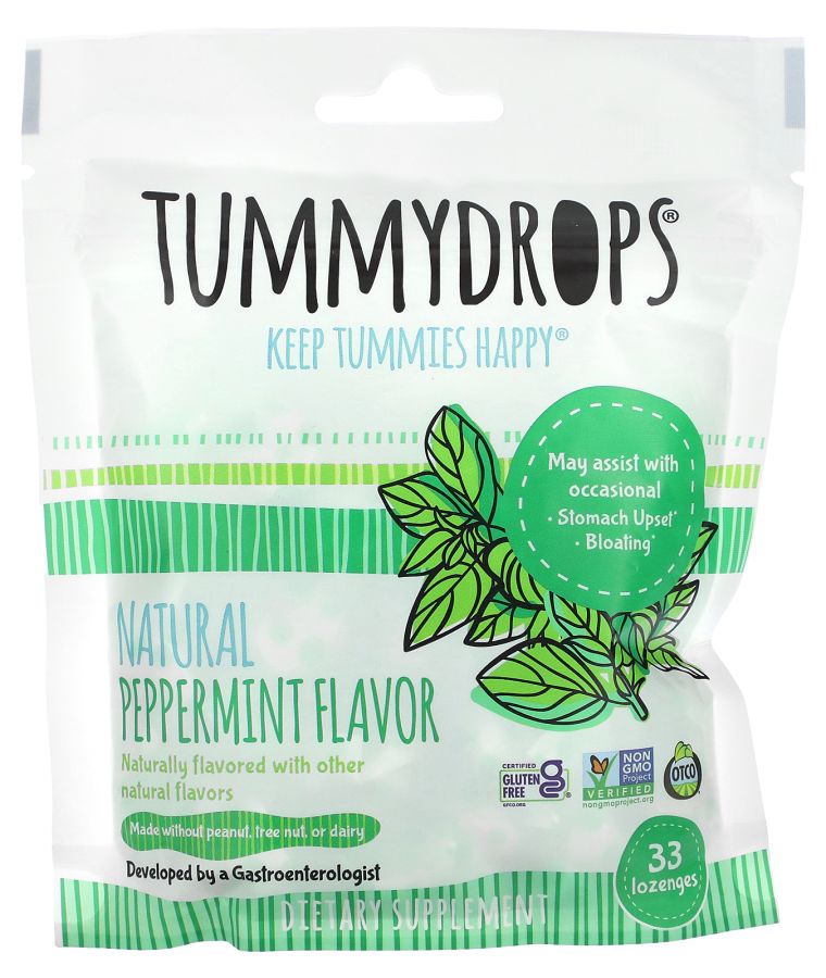 TUMMYDROPS Natural Peppermint 33 Lozenges