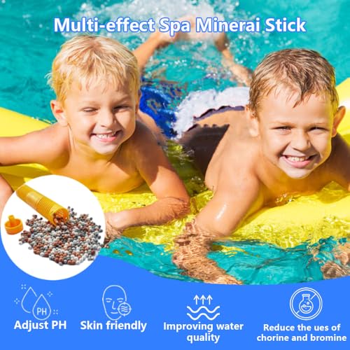 OBMAO Spa Mineral Sticks Hot Tub Mineral Stick Spa Mineral Sticks for Hot Tub with 4 Months Lifetime Universal for PoolHot Tub to Keep Water ClearYellow2PCS - Image 3