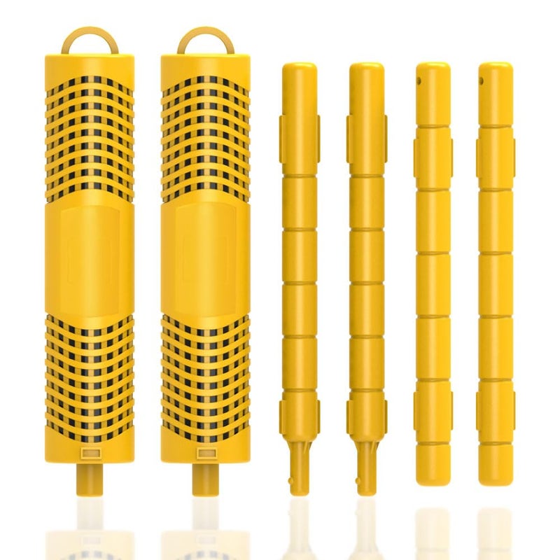 OBMAO Spa Mineral Sticks Hot Tub Mineral Stick Spa Mineral Sticks for Hot Tub with 4 Months Lifetime Universal for PoolHot Tub to Keep Water ClearYellow2PCS - Image 2