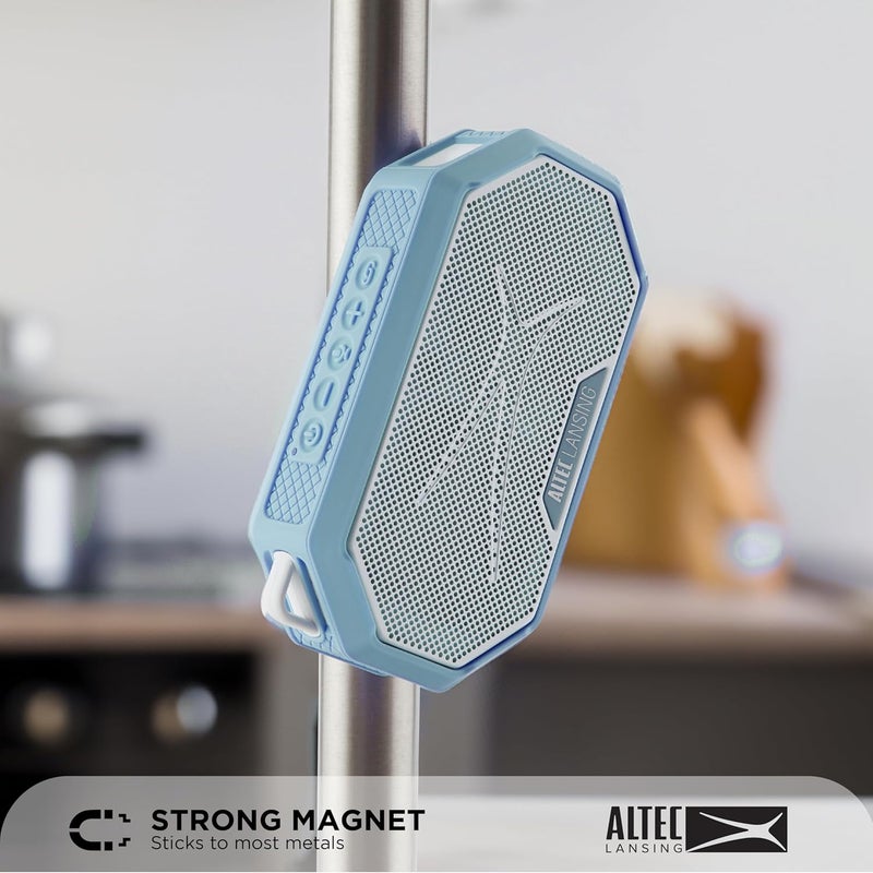 Altec Lansing Portable Bluetooth Speaker HYDRAMINI 2.0, IP67 Waterproof, Portable Speaker, 12h Playtime, Wireless Pairing, USB-C Quick Charge, Magnetic Bluetooth Speaker, Voice Assistant Integration - Image 2