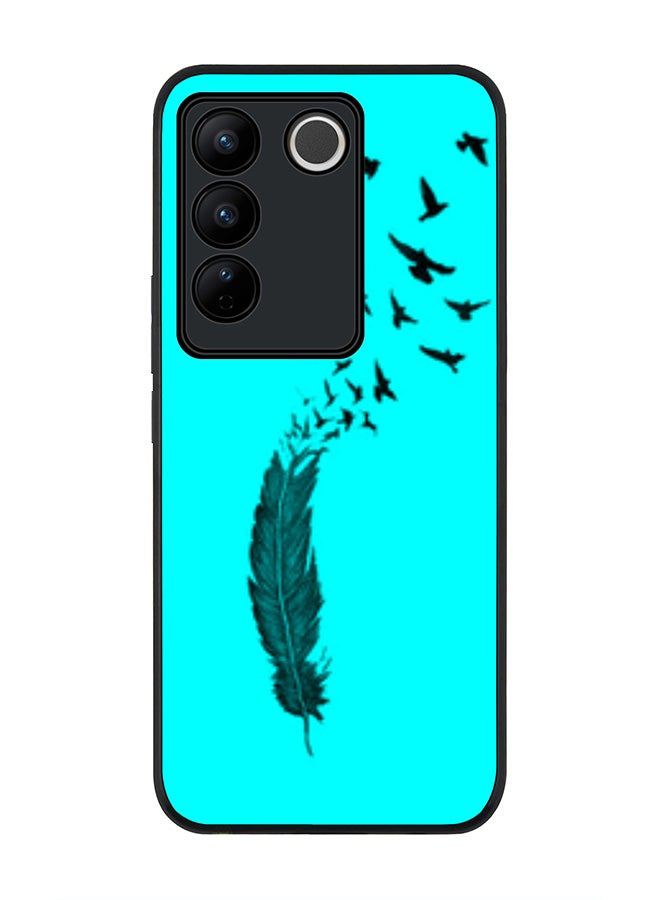 Stylizedd Rugged Black Edge case for Vivo V27 / Vivo V27 Pro / Vivo S16, Slim fit Soft Flexible Rubber Edges Anti Drop Cover - Birds Of A Feather - Image 1