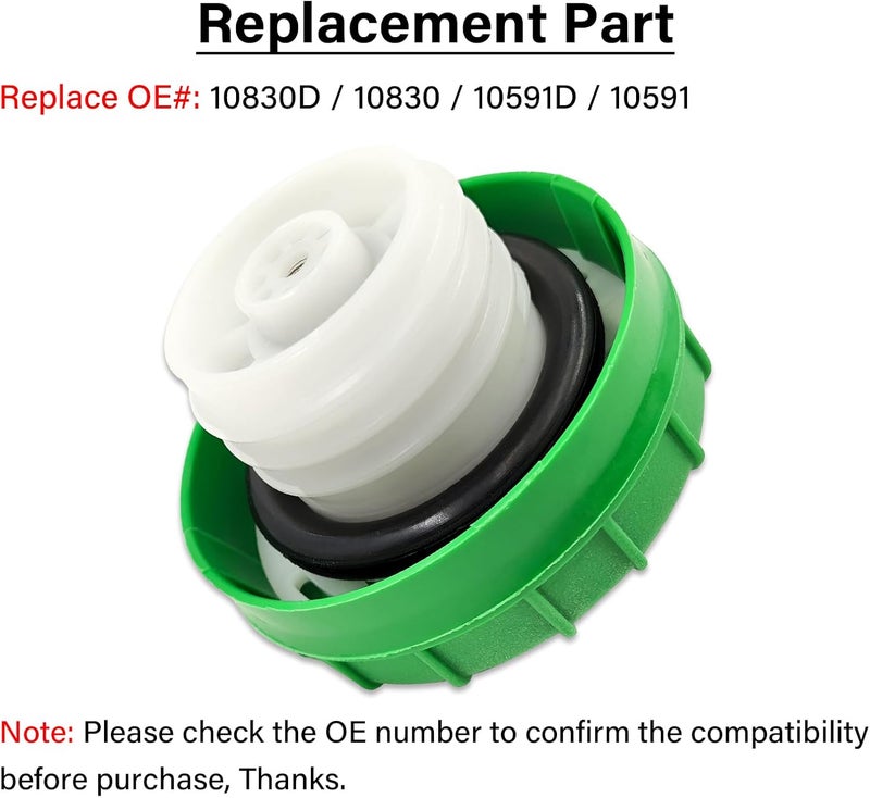 TESHITVLOG Diesel Fuel Cap Gas Cap, 10830D for 1988-2008 Ford F250 F350 HD Super Duty 6.0L 6.4L 7.3L, 2001-2021 Chevrolet Silverado 2500 3500 HD 6.6L, 2001-2020 GMC Sierra 2500 3500 HD 6.6L Diesel Engines Cap Safe material - Image 5