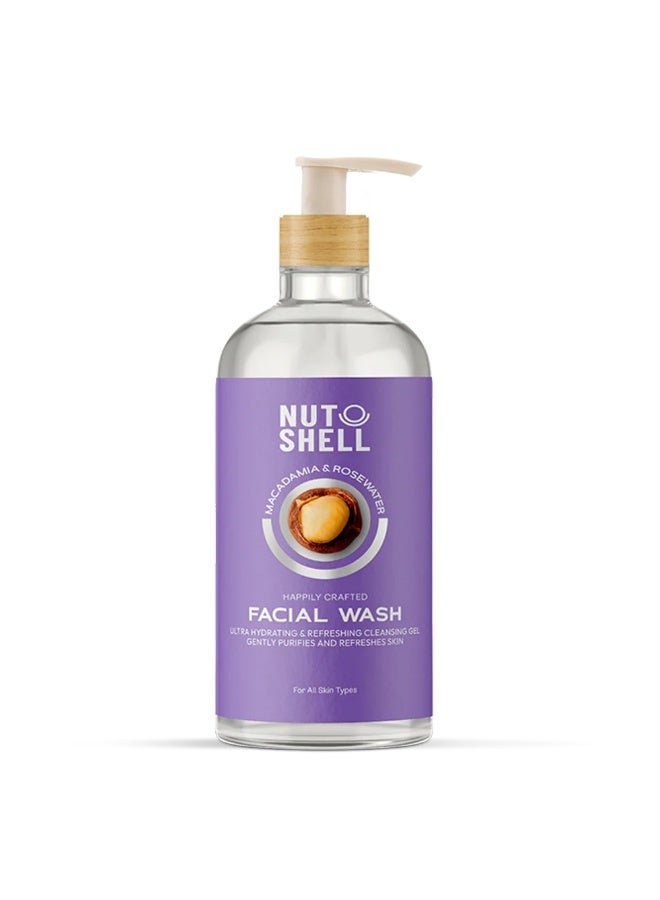 NUT SHELL Macadamia & Rose Water Facial Wash 250 ml - Image 2