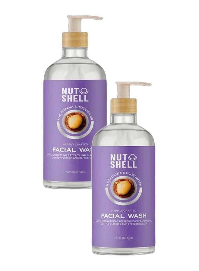 NUT SHELL Macadamia & Rose Water Facial Wash 250 ml - Image 1