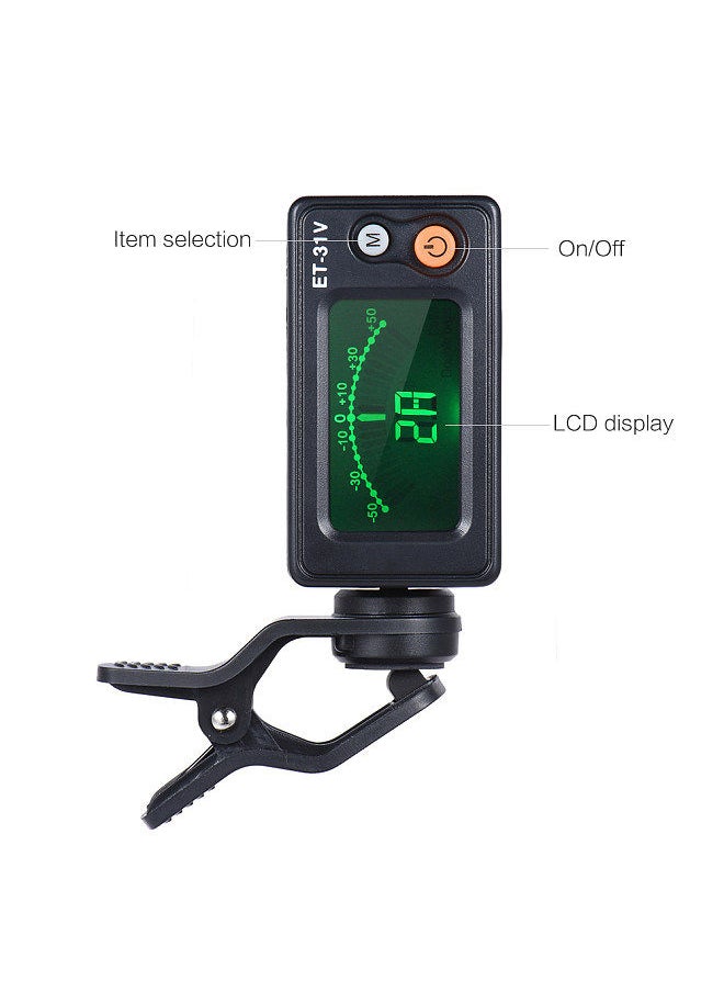 Generic - Eno Et-31V Multi-Function Clip-On Tuner Automatic Tuning Mode For Violin Viola Cello Double Bass Chromatic With Lcd Display - Image 1