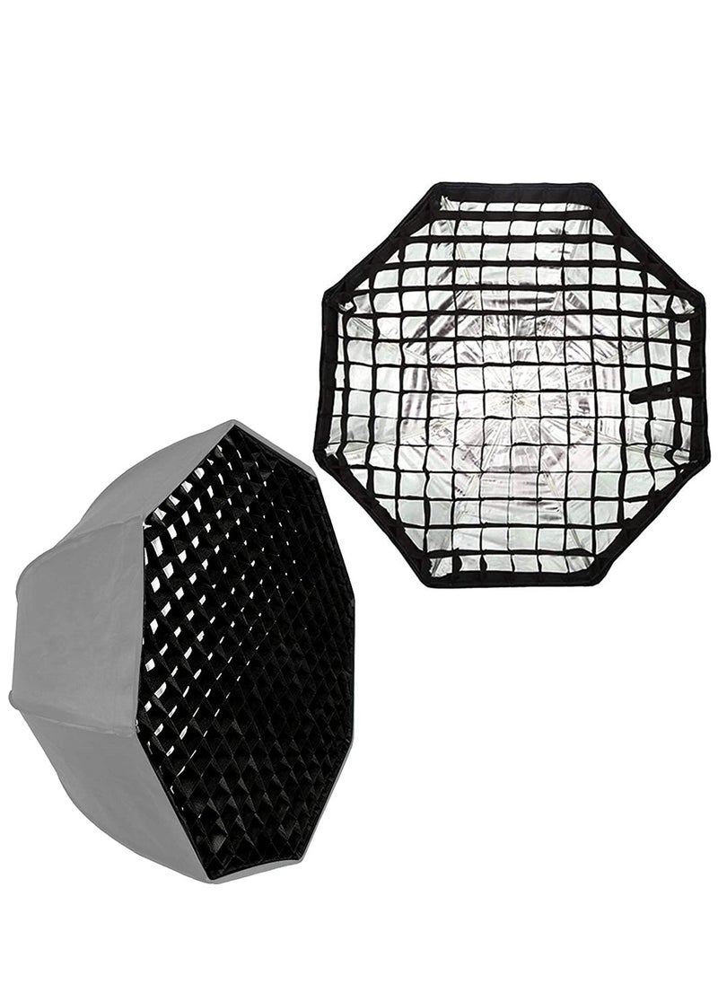 Generic - Portable Honeycomb Grid Octagon Umbrella Softbox for Studio Flash Speedlite Photography (120cm) - Image 1