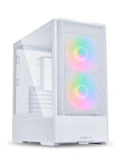 LIAN LI Lancool 207 ATX Mid-Tower Gaming PC Case with 2 ARGB Fans, Tempered Glass Side Panel, Up to 360mm Radiator Support, USB 3.1 Type-C Port, Sleek and Modern Design, G99.LAN207RW.00  - Image 1