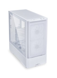 LIAN LI Lancool 207 ATX Mid-Tower Gaming PC Case with 2 ARGB Fans, Tempered Glass Side Panel, Up to 360mm Radiator Support, USB 3.1 Type-C Port, Sleek and Modern Design, G99.LAN207RW.00  - Image 2