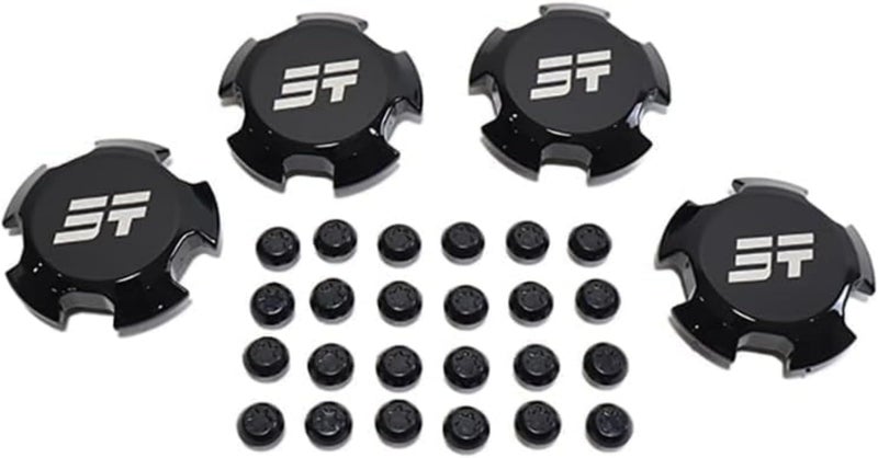 Bukela Wheel Hub Covers for Jetour T2, Jetour T2 Accessories, ABS Black Snap-On Wheel Center Caps, 16/17 Inch Replacement Parts - Image 1