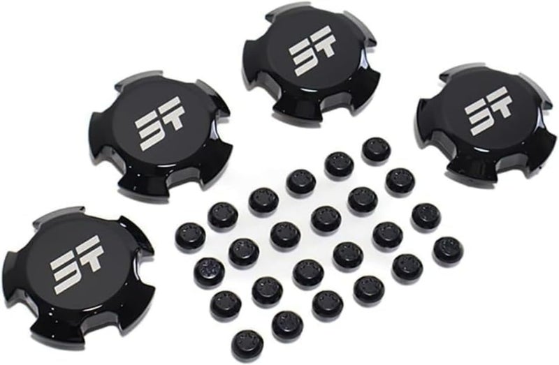 Bukela Wheel Hub Covers for Jetour T2, Jetour T2 Accessories, ABS Black Snap-On Wheel Center Caps, 16/17 Inch Replacement Parts - Image 3