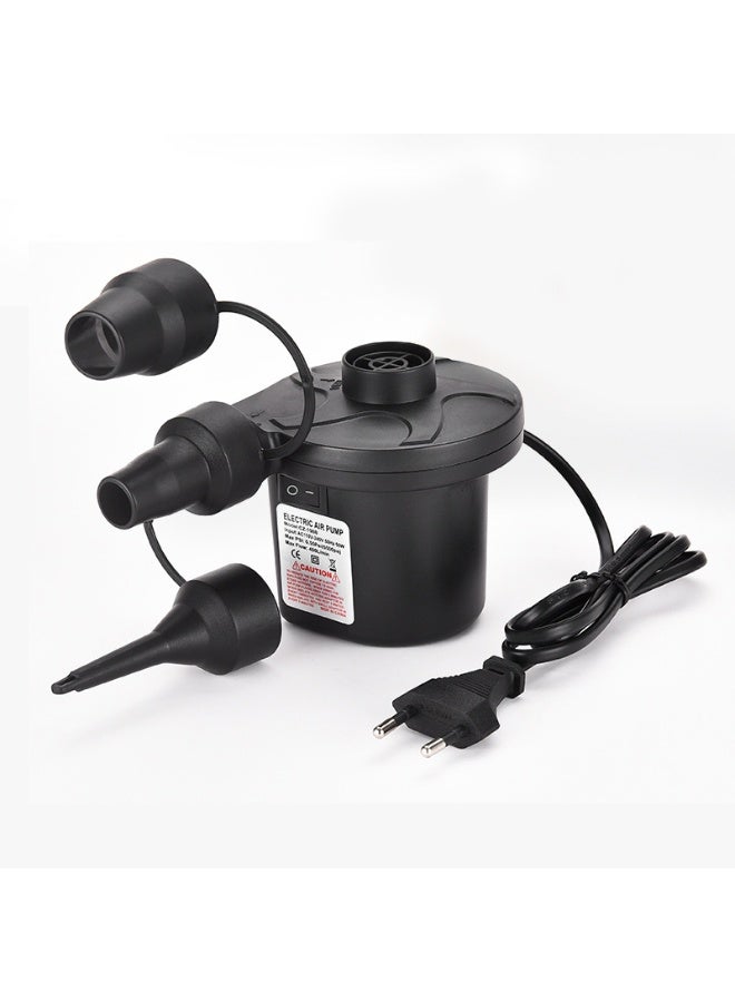 Electric Air Pump, 220V AC 50W Quick-Fill Inflator Deflator with 3 Nozzles, Portable Electric Pump for Air Mattress, Pool Floats, Swimming Ring, Inflatable Toys, Vacuum Storage Bags - Image 1