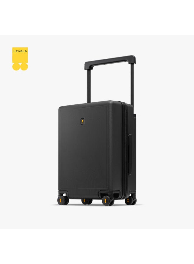 Level8 Luggage Suitcase For Men And Women, Password Lock, Trolley Case, Large Traveler, 20-inch Carry-on, Wide Handle, Pc Travel Case, Black - Image 3