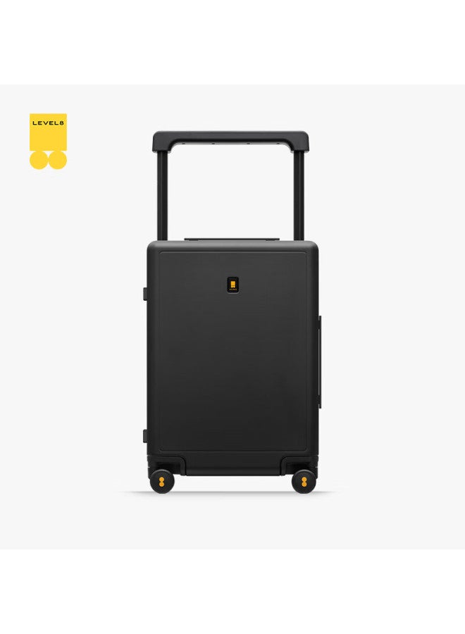 Level8 Luggage Suitcase For Men And Women, Password Lock, Trolley Case, Large Traveler, 20-inch Carry-on, Wide Handle, Pc Travel Case, Black - Image 4