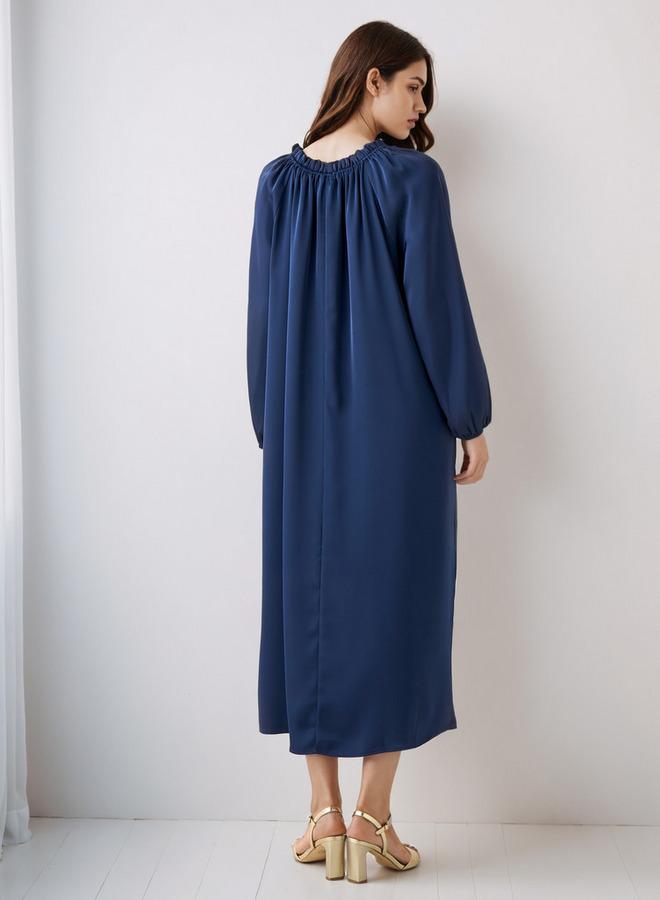 Splash FAV Shift Midi Dress with Tie-Ups - Image 3