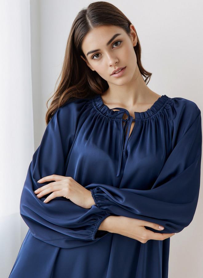 Splash FAV Shift Midi Dress with Tie-Ups - Image 4