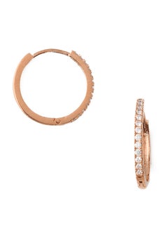 ORELIA LONDON Pave Huggie Hoops 17mm  - Image 1