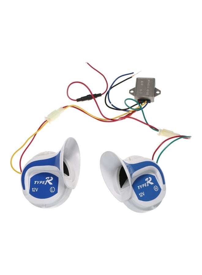 إسكدنيا 2-Piece 120DB Digital Electric Loud Air Horn Set - Image 1