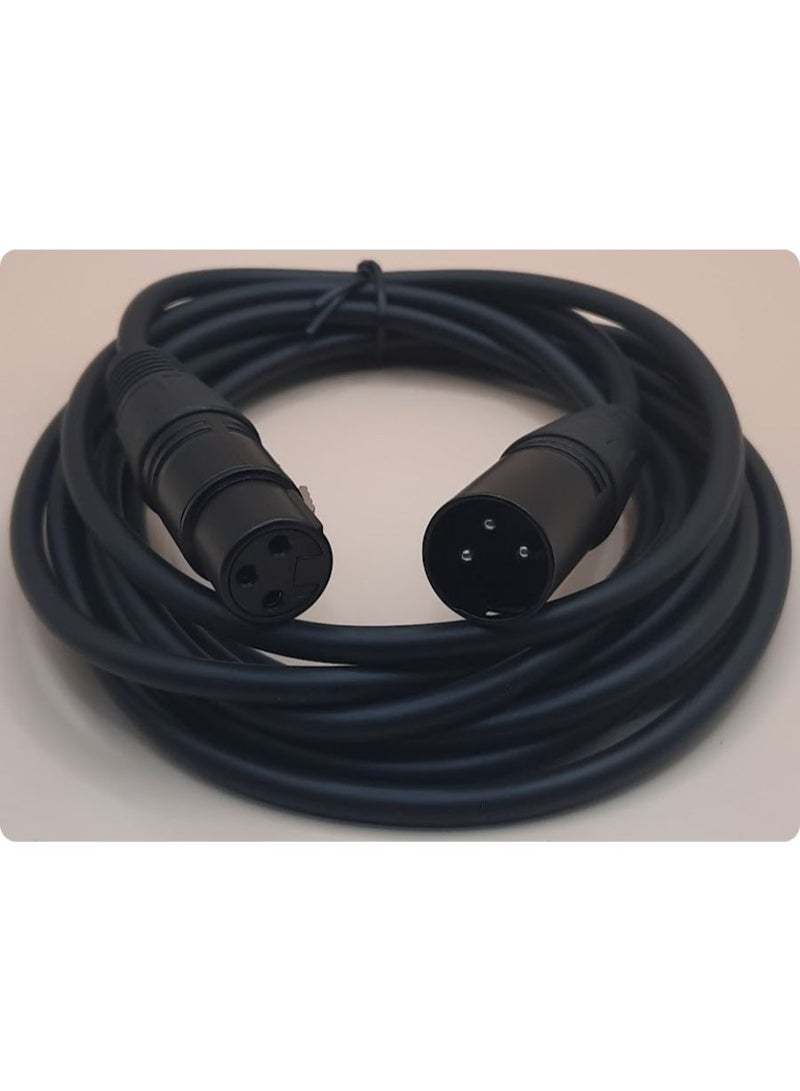 كابل XLR ثلاثي الأطراف ذكر/أنثى (3 أمتار) - Image 1